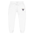 Embroidered IMAGO DEI Fleece Sweatpants — Cozy White Joggers (Freedom Collection)