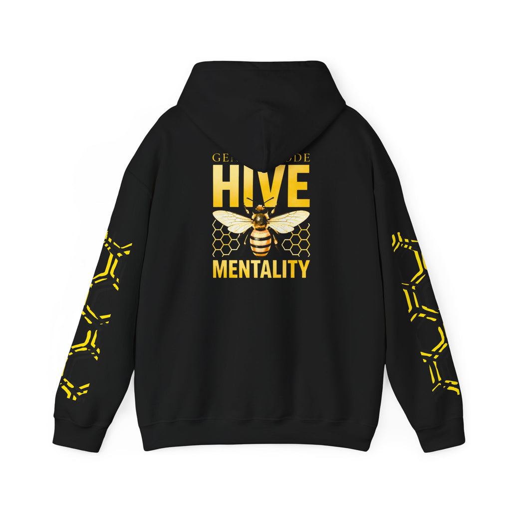 Genesis Code Hive Mentality Hoodie — Bee Graphic Hooded Sweatshirt