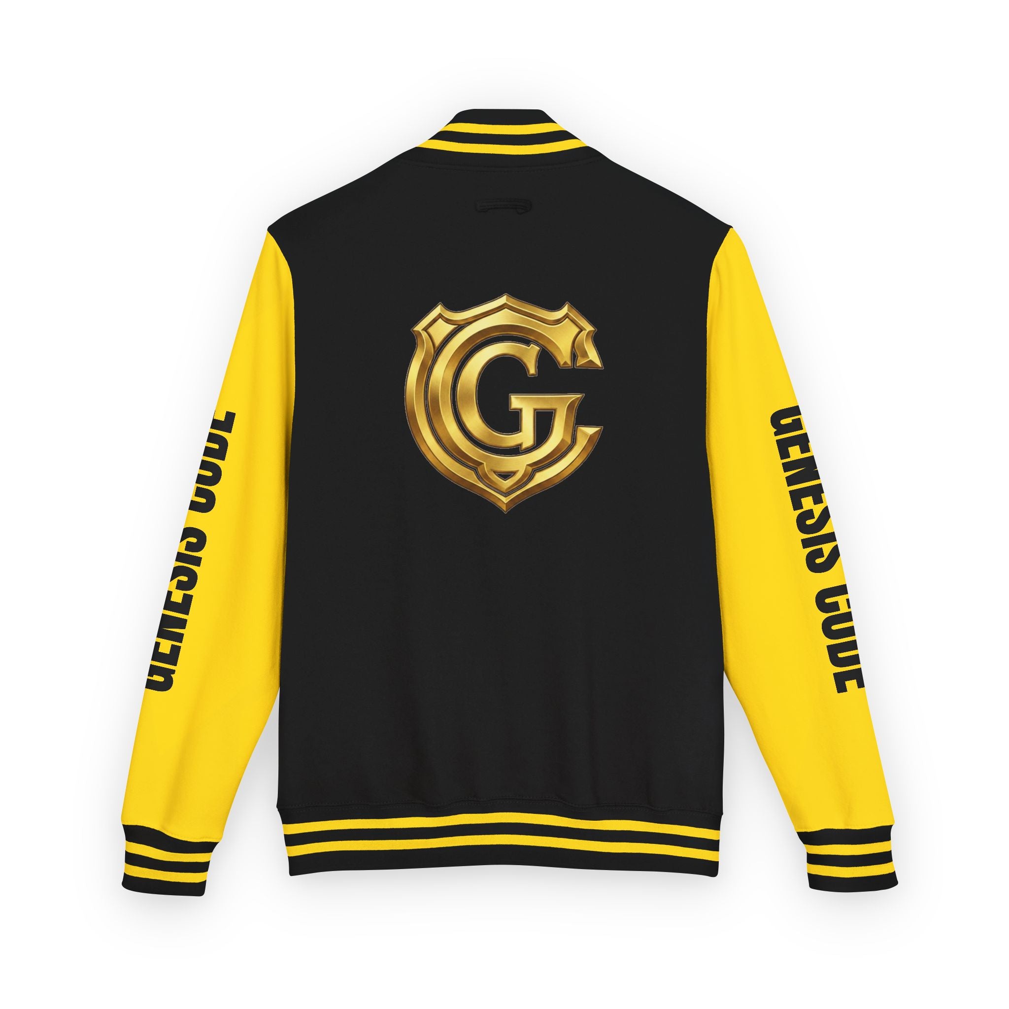 Varsity Jacket — Black & Yellow Genesis Code Varsity Jacket