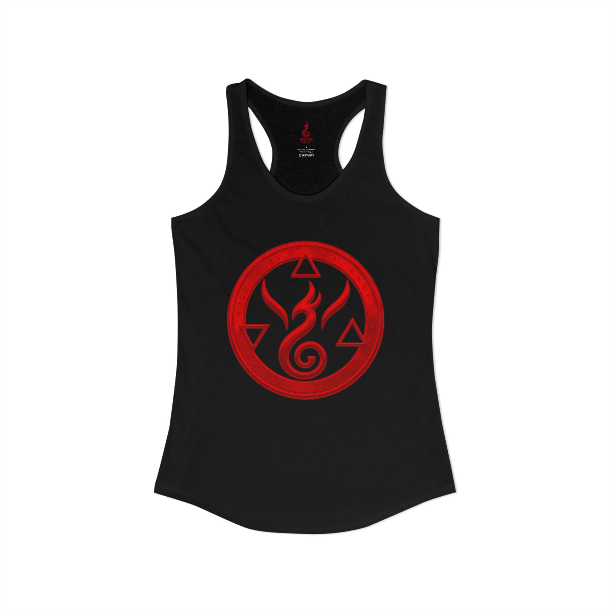Genesis Code Tank Top (WOMEN'S) - Red Origin Seal Graphic