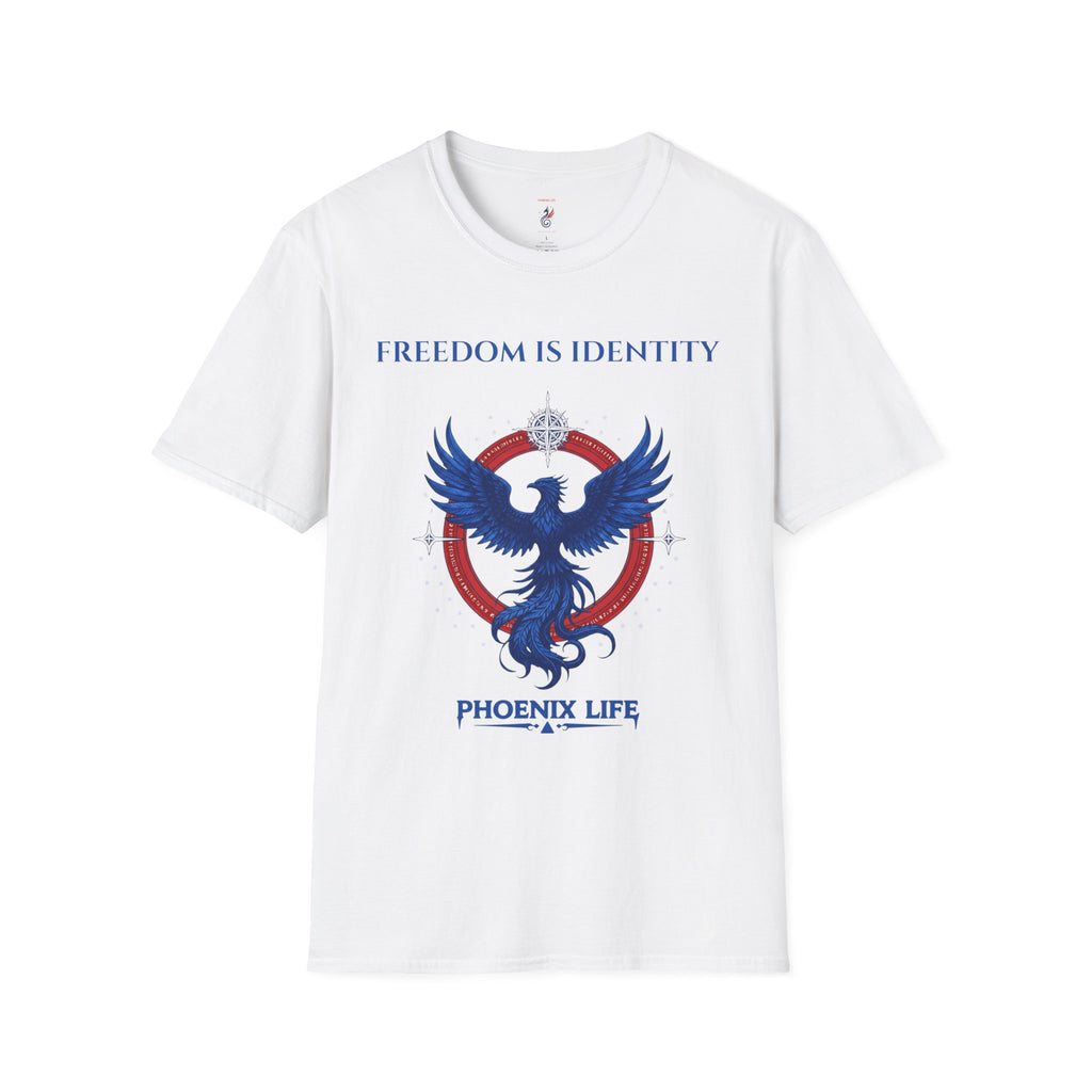 Freedom Is Identity Phoenix Life T-Shirt — Lightweight Phoenix Compass Tee