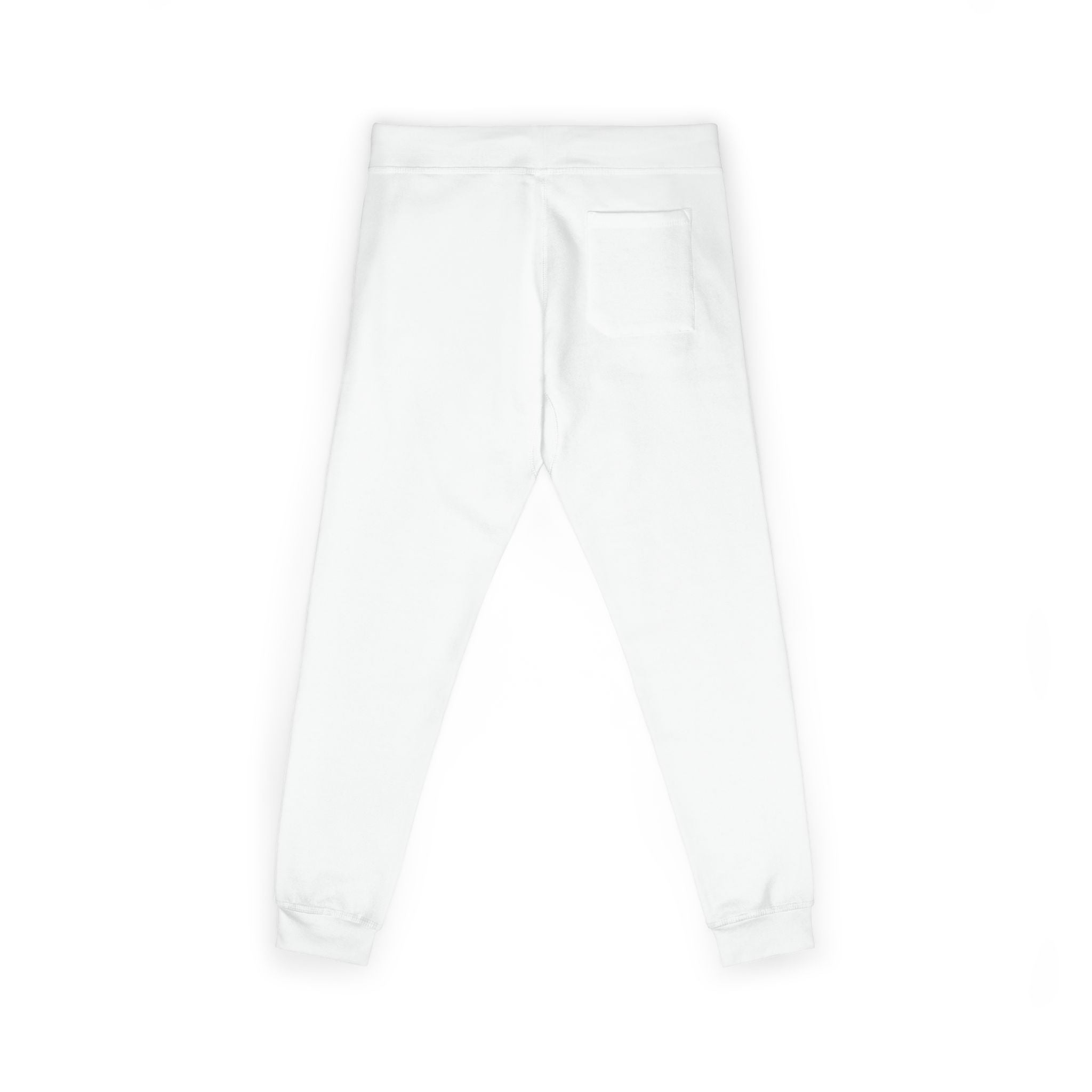Embroidered IMAGO DEI Fleece Sweatpants — Cozy White (RED) Joggers (Freedom Collection)