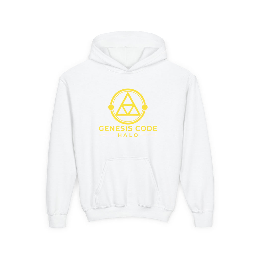 Youth Hoodie — Genesis Code Halo Logo (Yellow)