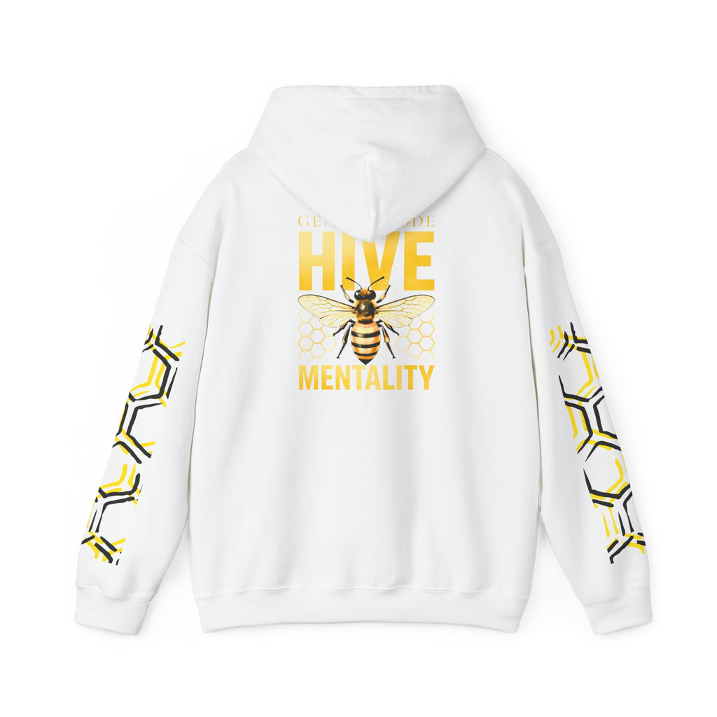 Genesis Code Hive Mentality Hoodie — Bee Graphic Hooded Sweatshirt