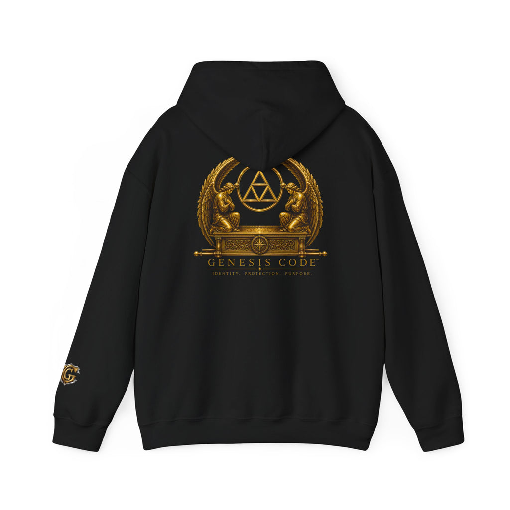 Genesis Code HALO Hoodie – Halo Armor Arc Crest Edition (Black & White)