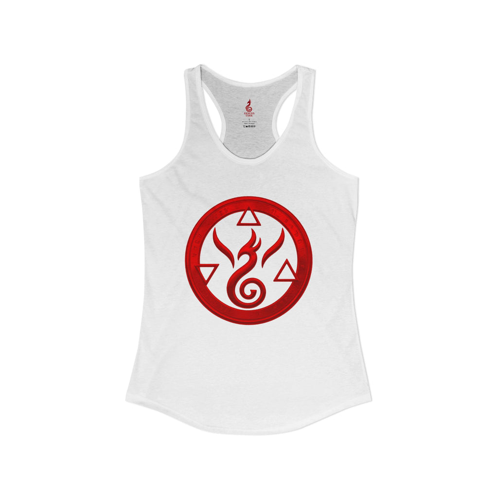 Genesis Code Tank Top (WOMEN'S) - Red Origin Seal Graphic