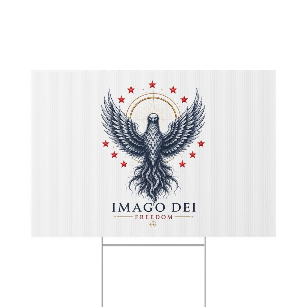 Lawn Sign — Imago Dei Freedom Eagle Patriotic Yard Sign
