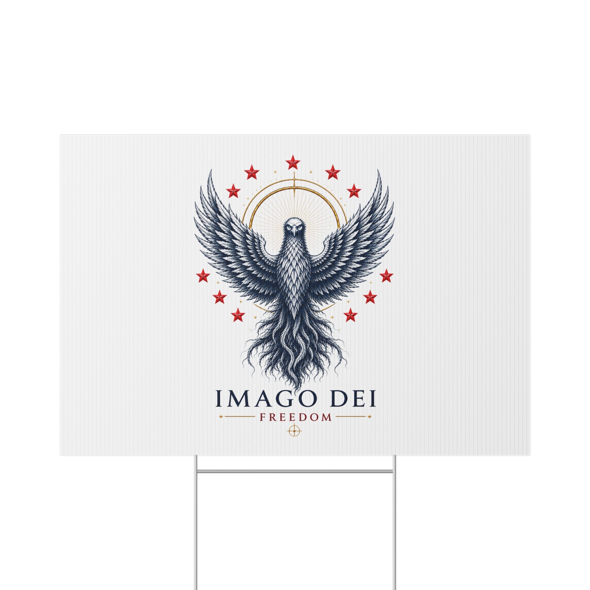 Lawn Sign — Imago Dei Freedom Eagle Patriotic Yard Sign