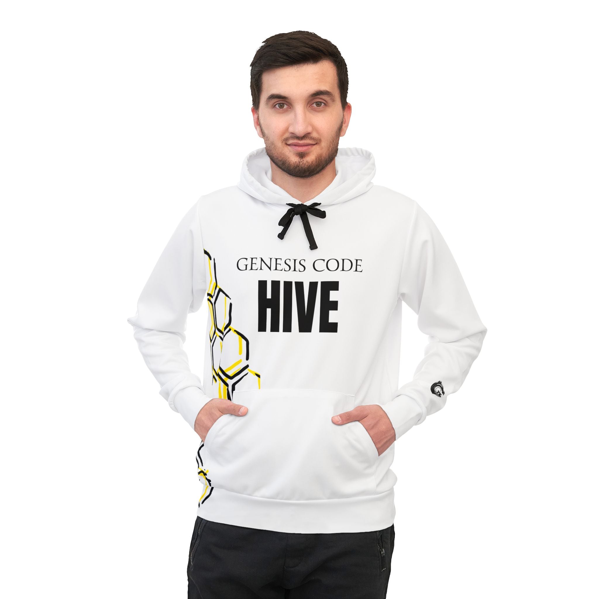 Hive Genesis Code Athletic Hoodie — Honeycomb Graphic Hoodie