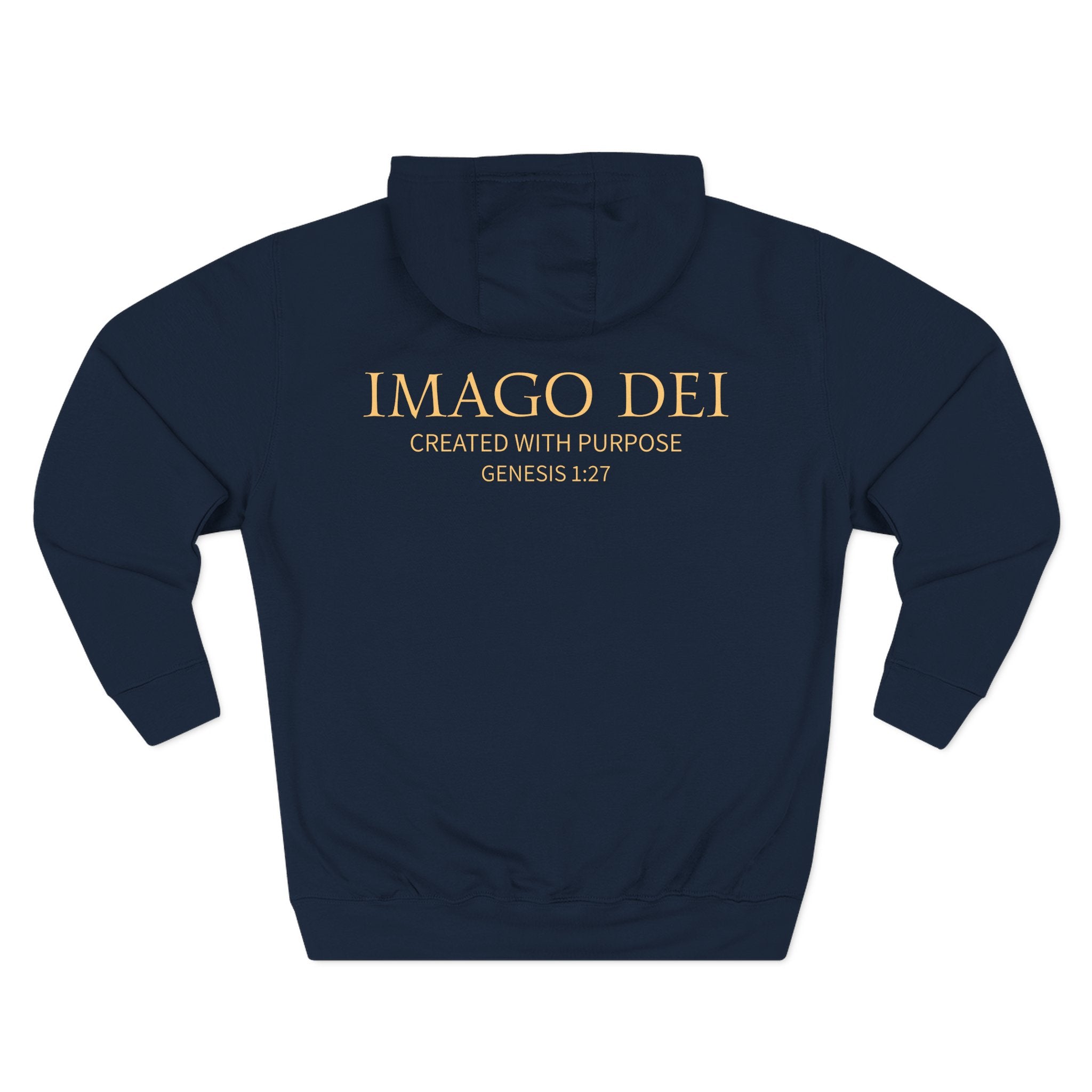 Imago Dei Hoodie – "Created With Purpose" Christian Pullover (Genesis 1:27)