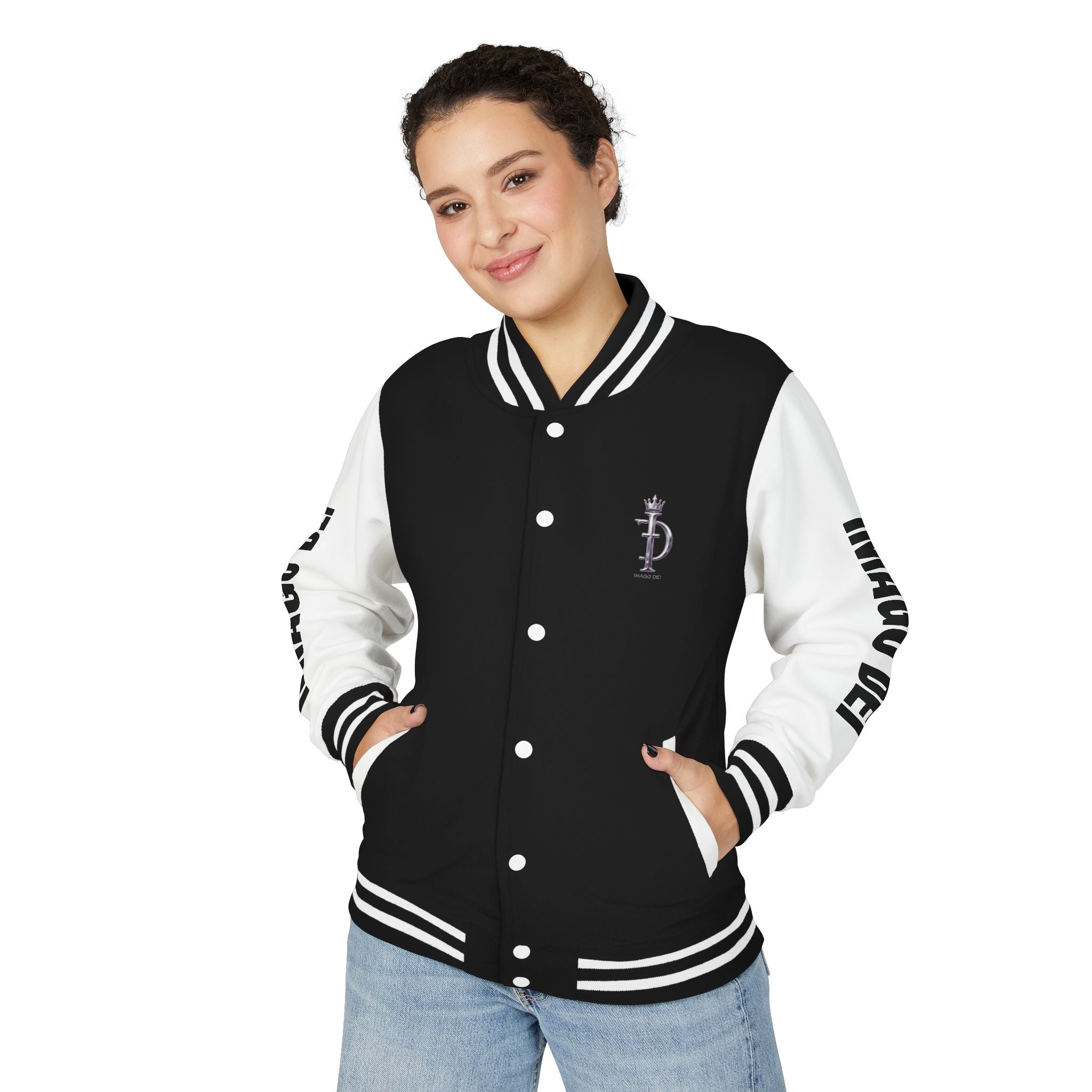 Imago Dei Varsity Jacket - B&W Elite Varsity Jacket