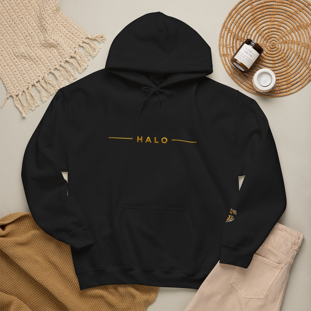 Genesis Code HALO Hoodie – Halo Armor Arc Crest Edition (Black & White)
